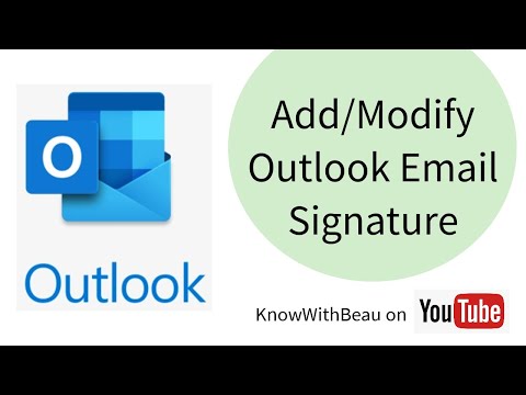 Create/Edit Outlook Email Signature - KwB