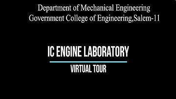 IC Engine Laboratory || Dept of Mechanical Engineering || GCE Salem