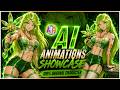 Miss Cannabis Kana - AI Animations Compilation - Original Art to AI #5 (by Avishay Perets)