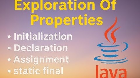 06_Complete Session on Initialization Declaration Assignment In Java