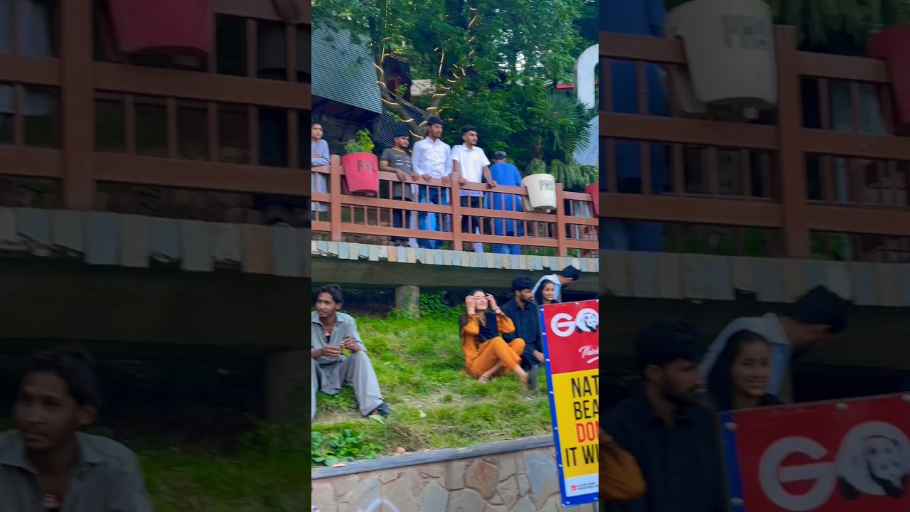 today Murree mall road full rush ￼ so cool and beautiful weather 