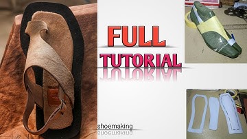 How to make this unique insoles and leather sandals pattern #beginners #shoemaking