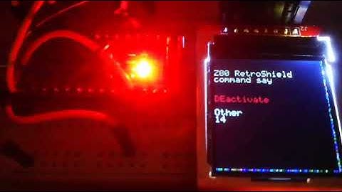 Retroshield Z80 to Arduino