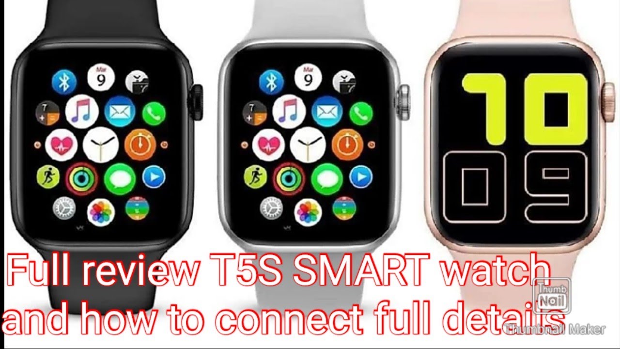 T5S smart watch full Review(zaheen's media) how to connect, {setting