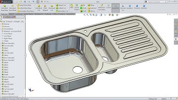 Solidworks tutorial | sketch kitchen sink in Solidworks