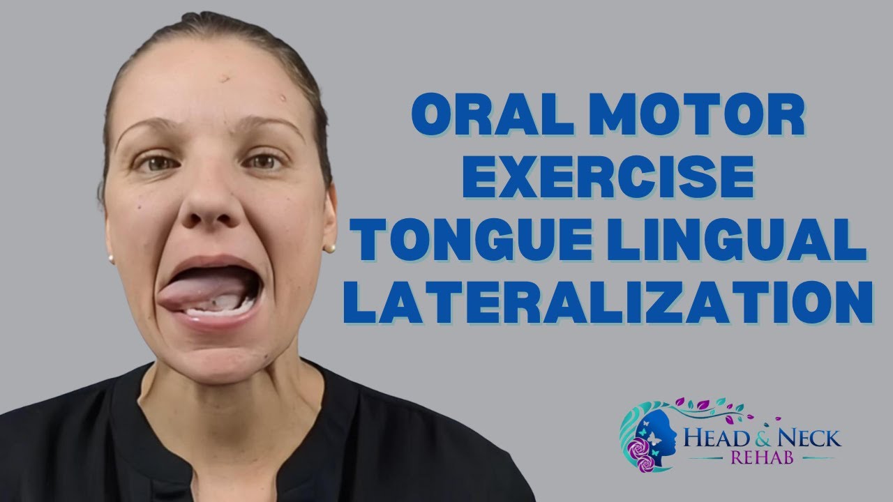 Oral Motor Exercise Tongue Lingual Lateralization