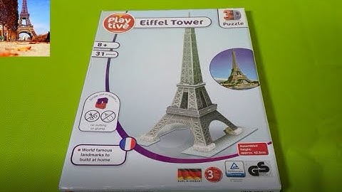 Eiffel tower 3D puzzle ( Unboxin and assembly )