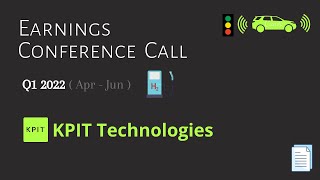 KPIT Technologies Ltd. | Q1 2022 | Earnings Conference Call by Earnings Conference Calls 106 views 2 years ago 1 hour, 7 minutes