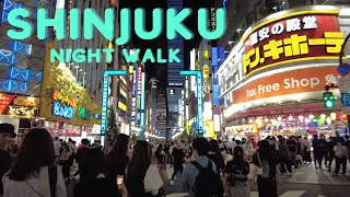 Shinjuku Tokyo Japan Night Walk &amp; Kabukicho