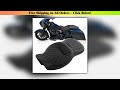 Motorcycle Driver Passenger Seat PU Leather Two-Up Low - Simple But Practical | Smart Choice |