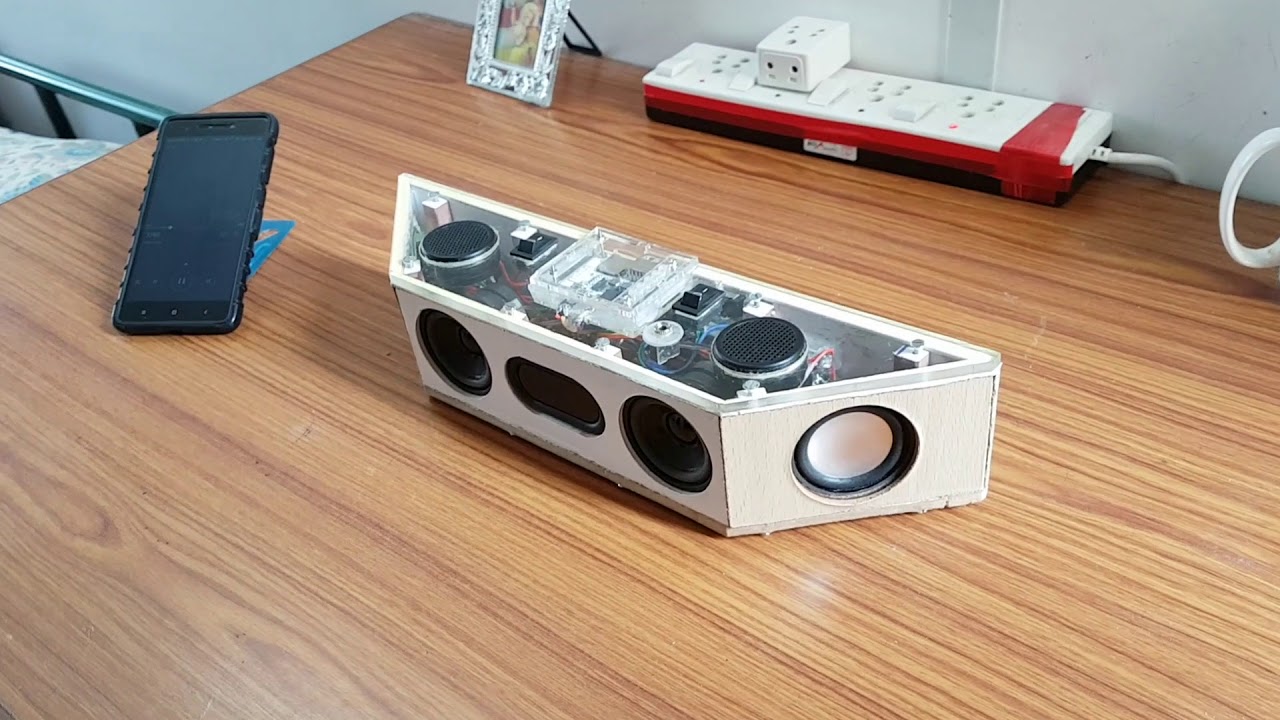 DIY portable Bluetooth full range speaker sound test - YouTube