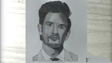 Sushant Singh Rajput Pencil Sketch | Time lapse