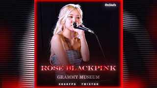 4K Scp Fhd Clips Twixtor Rosé Grammy Museum Performance L
