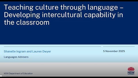 Developing intercultural capability in modern languages   sws meeting Term 4 2025