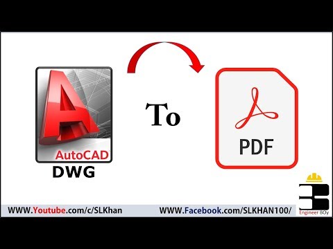 Convert autocad file to pdf | how to convert dwg to pdf