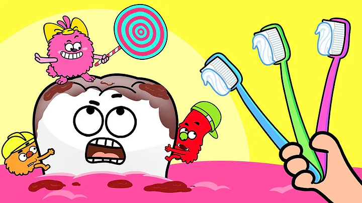 Brush Your Teeth Song - Hacky Baby and The Colorful Toothbrush - Healthy Habits - Nursery Rhymes