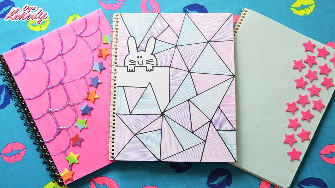 Decora Tus Cuadernos Muy Facil ♡ ♡ ♡ Youtube