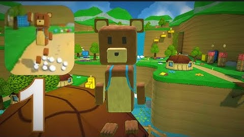 Super Bear Adventure - Walkthrough Part 1 - Tutorial & Turtletown (Android) 