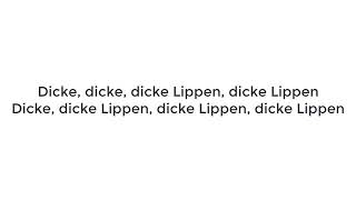 Katja Krasavice - DICKE LIPPEN Lyrics