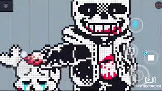 Murder Time Trio Phare 2 Insanity Sans,Dust Sans (and Papyrus) and Killer Sans.