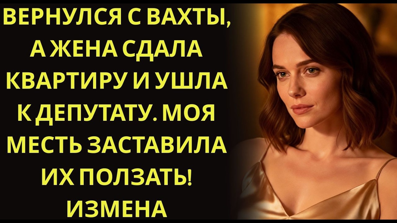 Вернулся с вахты, а жена сдала квартиру и ушла к депутату  Моя месть заставила их ползать! Измен