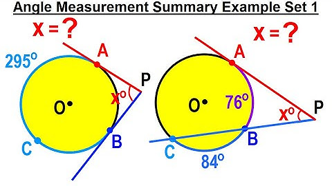 Geometry - Ch. 6: Circles (24 of 39) Angle Measurement: Examples Set 1