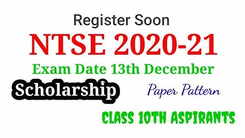 NTSE 2020-21 | Stage 1 | Class 10 | CBSE | State Board