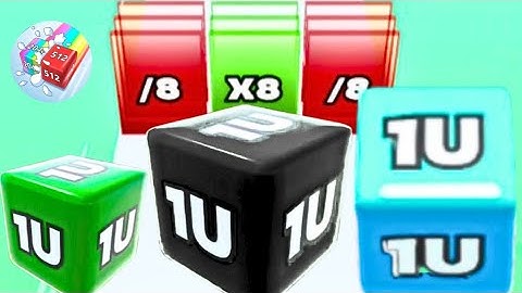 Jelly Run 2048 - 1024h = 1U (Blue), 32g = 1U (Black), 1U #ballgamezone