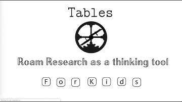 Roam Research: Tables
