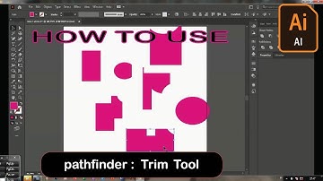 How To Use Trim Tool Pathfinder in Adobe Illustrator