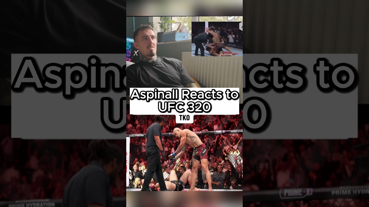 Том Аспиналл отреагировал на победу Алекса Перейры техническим нокаутом на UFC 320! 😱🔥 