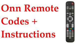 Watch Onn 6 Device Universal Remote Control Codes + Instructional Video by Skywind007 万能遥控器 screenshot 5