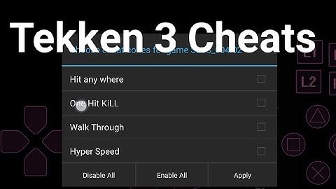 Tekken 3 cheats Advanced