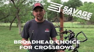 Broadhead Choice for Crossbows