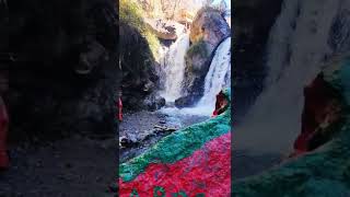 Amazing nature experience at Imlil Waterfall Marrakech Morocco #shorts #travel #marrakech #morocco