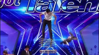 Jonathan Rinny: a SENSATIONAL Danger Balancing Act | America's Got Talent 2017