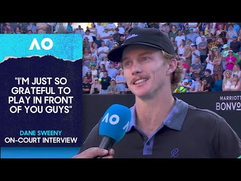 Dane Sweeny On-Court Interview | Australian Open 2026 First Round