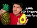 🥑АСМР 100 триггеров с едой🍍ASMR 100 triggers with Eating [Mukbang] 🌙 [АСМР еда, Итинг, Мукбанг]