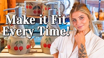 Clay Shrinkage Formula You Need to Know + Ceramic Soap Dispenser Tutorial