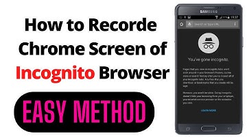 How to Capture Screenshots or Record Screen in Incognito Mode on Google Chrome in Android 2022