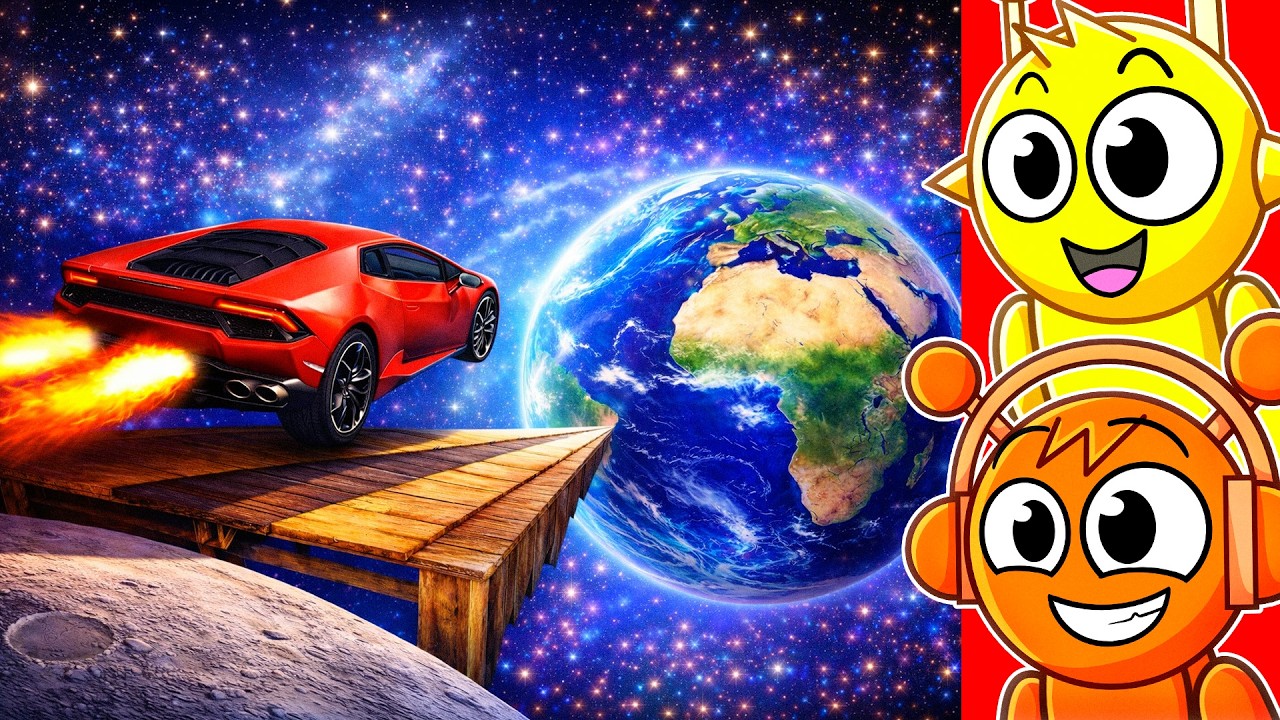 CARS vs 1,000,000 FEET JUMPS!!!