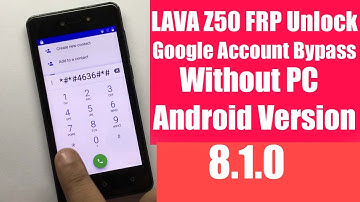 Lava Z50 Google Account Bypass Frp Unlock | Pardeep Electronics