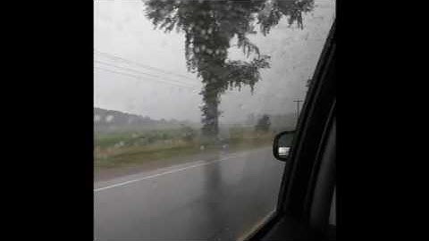 Potentially Tornadic Storm Strikes Bradford