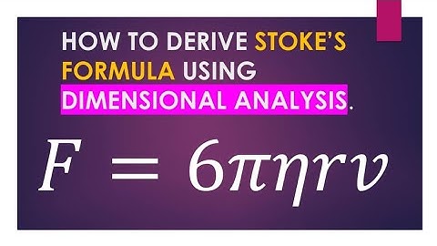 How to derive Stokes