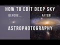 Deep Sky Astrophotography Editing - The Andromeda Galaxy from Light Polluted Skies!