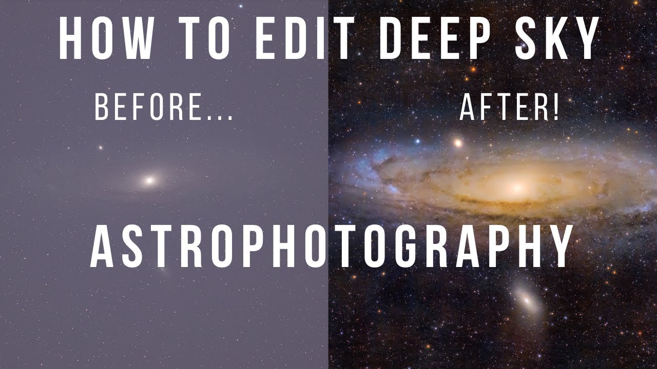 Deep Sky Astrophotography Editing - The Andromeda Galaxy from Light Polluted Skies!