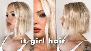 EASY BENDY FLAT IRON WAVES FOR BOBS - Quick It Girl Hairstyle Tutorial for Bobs and Short Hairstyles