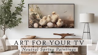 Neutral Spring Paintings Art For Your TV | Vintage Spring Art For Your TV | TV Art | 4K | 4 Hours by Art For Your TV By: 88 Prints 1,320 views 2 months ago 4 hours