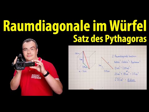 Video: So Finden Sie Die Diagonale Einer Würfelfläche