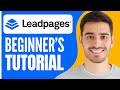 How to use leadpages 2024 beginners tutorial